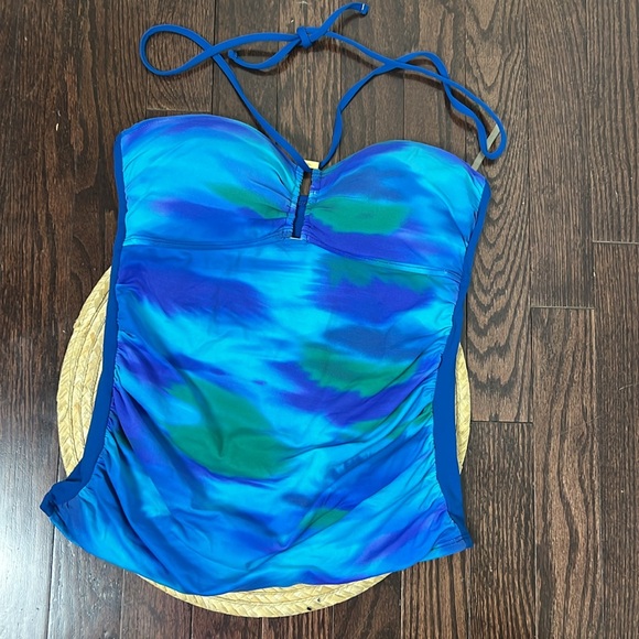 La Blanca By Rod Beattic Occean Print Tankini Bikini Set Size 8 - Picture 3 of 12